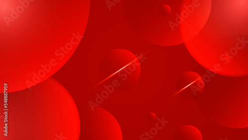 Abstract lines pattern technology on red gradients background.