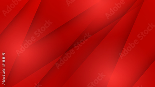 Dynamic red geometric with colorful gradient background