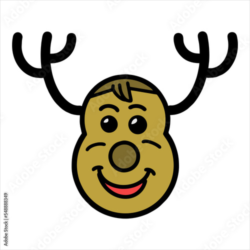 christmas party attribute illustration vector for poster, or logo