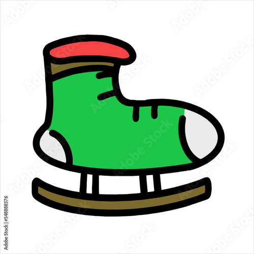 christmas attribute vector icon logo