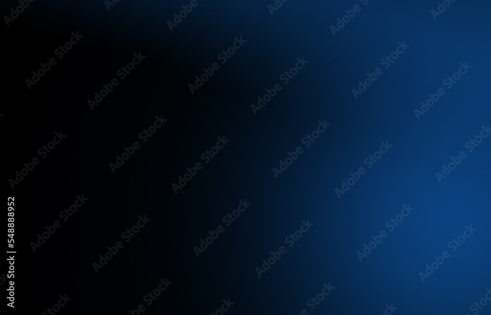 Black and dark blue smooth gradient abstract background image,Dark tone.Science or technology display concept.Metal or metallic color.spotlight in oom or studio.Graphic illustration.