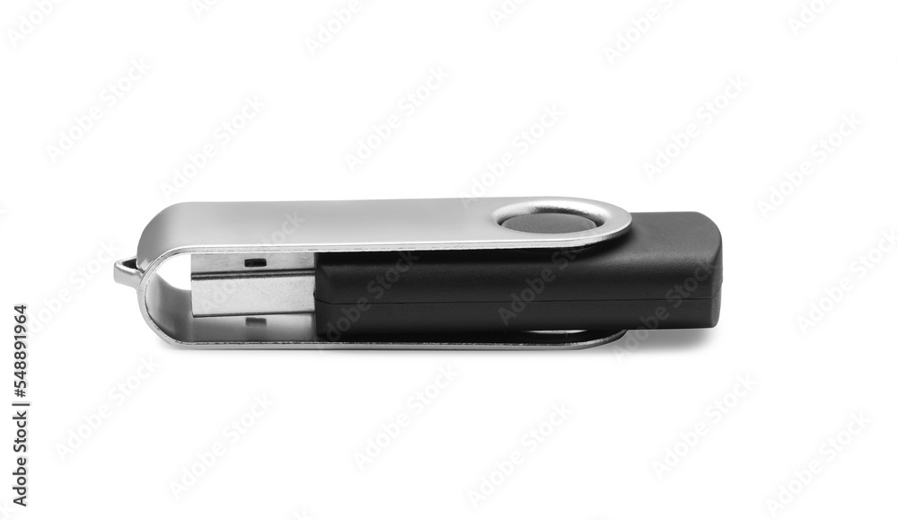 Modern usb flash drive isolated on white Modern usb flash drive isolated on white