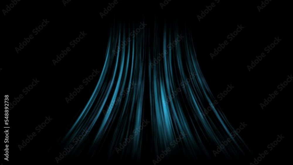 Air conditioner cool wind blowing effect, alpha channel