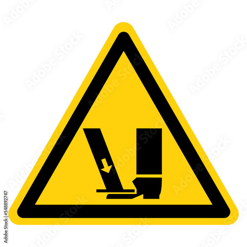 Crush Hazard Symbol Sign, Vector Illustration, Isolate On White Background Label .EPS10