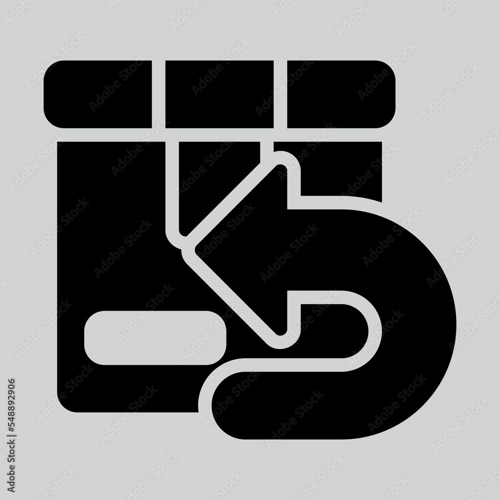 Return box icon in solid style about logistics, use for website mobile app presentation Return box icon in solid style about logistics, use for website mobile app presentation