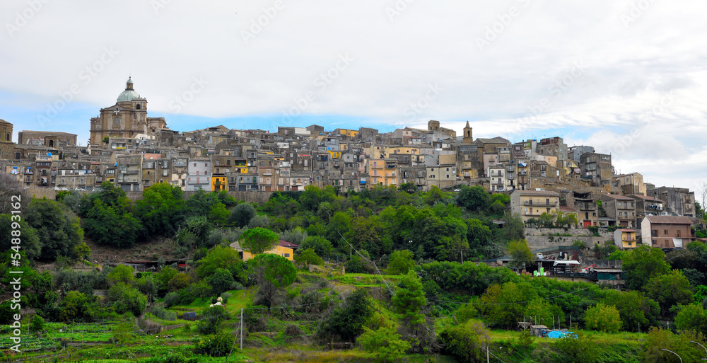 panorama of piazza Armerina Sicily Italy	