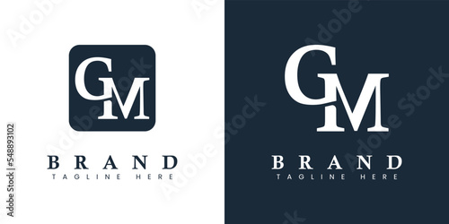 Modern Letter GM Logo, suitable for any business or identity with GM or MG initials.