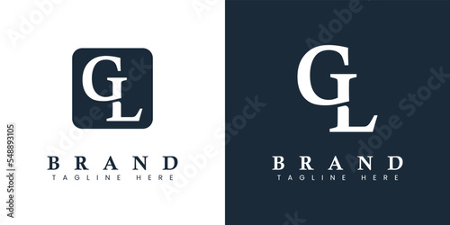 Modern Letter GL Logo, suitable for any business or identity with GL / LG initials. photo