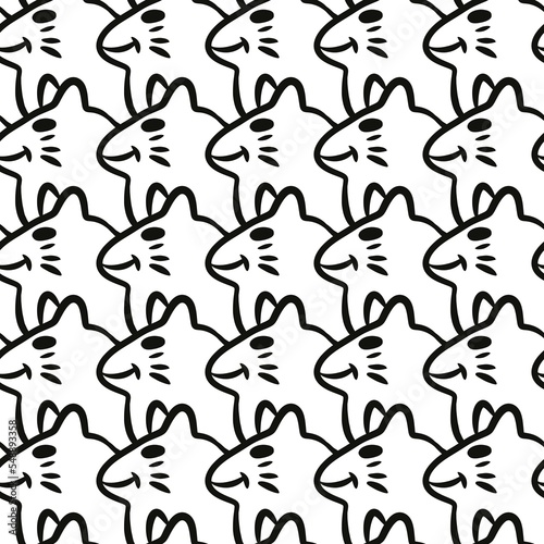 seamless pattern of cute cartoon background
