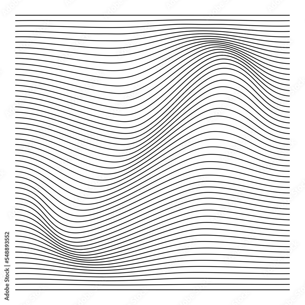 Abstract wave lines