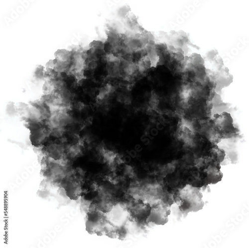 abstract black dense smoke explosion effect