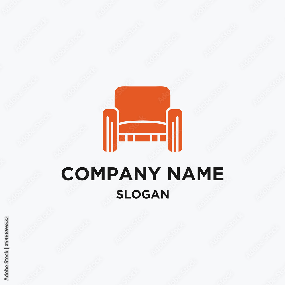 Fototapeta premium Chair logo icon design template 