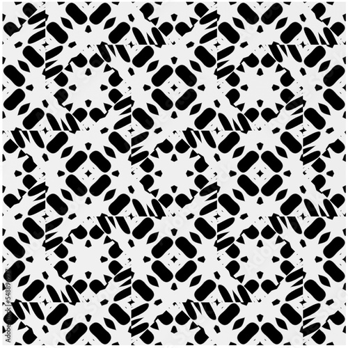 Monochrome Repeat Pattern.black and white grunge  background.Abstract halftone pattern.