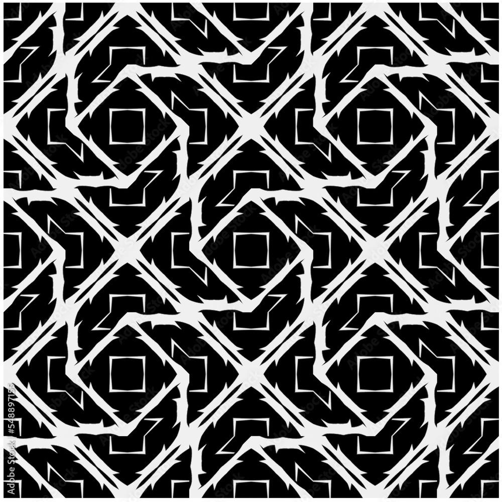 Monochrome Repeat Pattern.black and white grunge  background.Abstract halftone pattern.