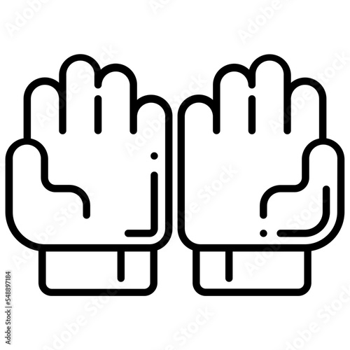 goalkeeper gloves icon