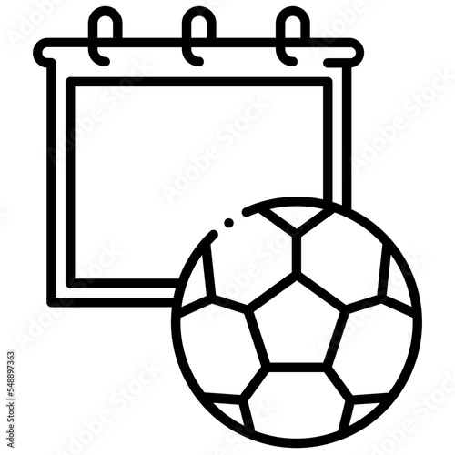 football match schedule icon