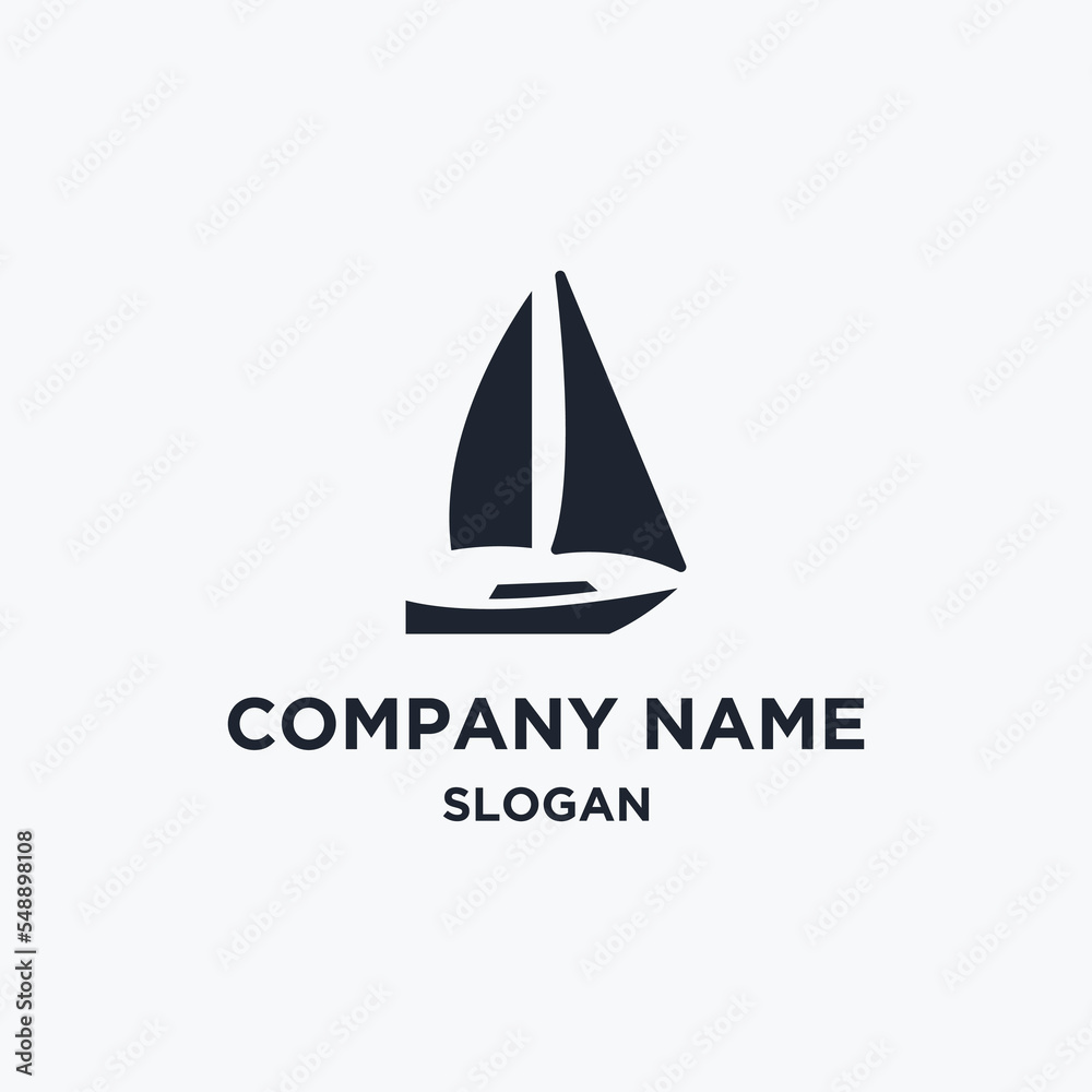 Sailboat logo icon design template vector illustration Sailboat logo icon design template vector illustration