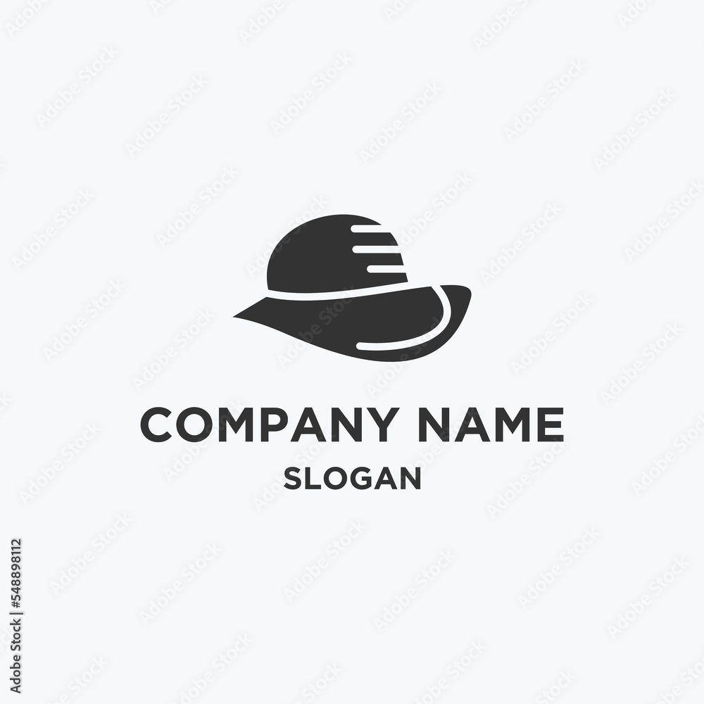 Hat logo icon design template vector illustration