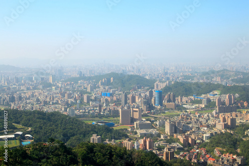 台北のマオコン猫空ゴンドラからの景色 View from Gondola in Maokong in Taipei in Taiwan © kyo