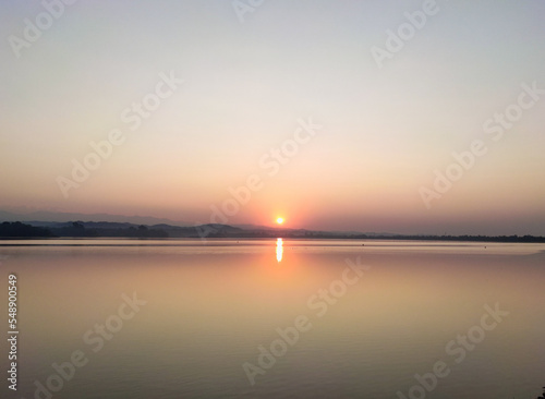 Sunrise over a Lake