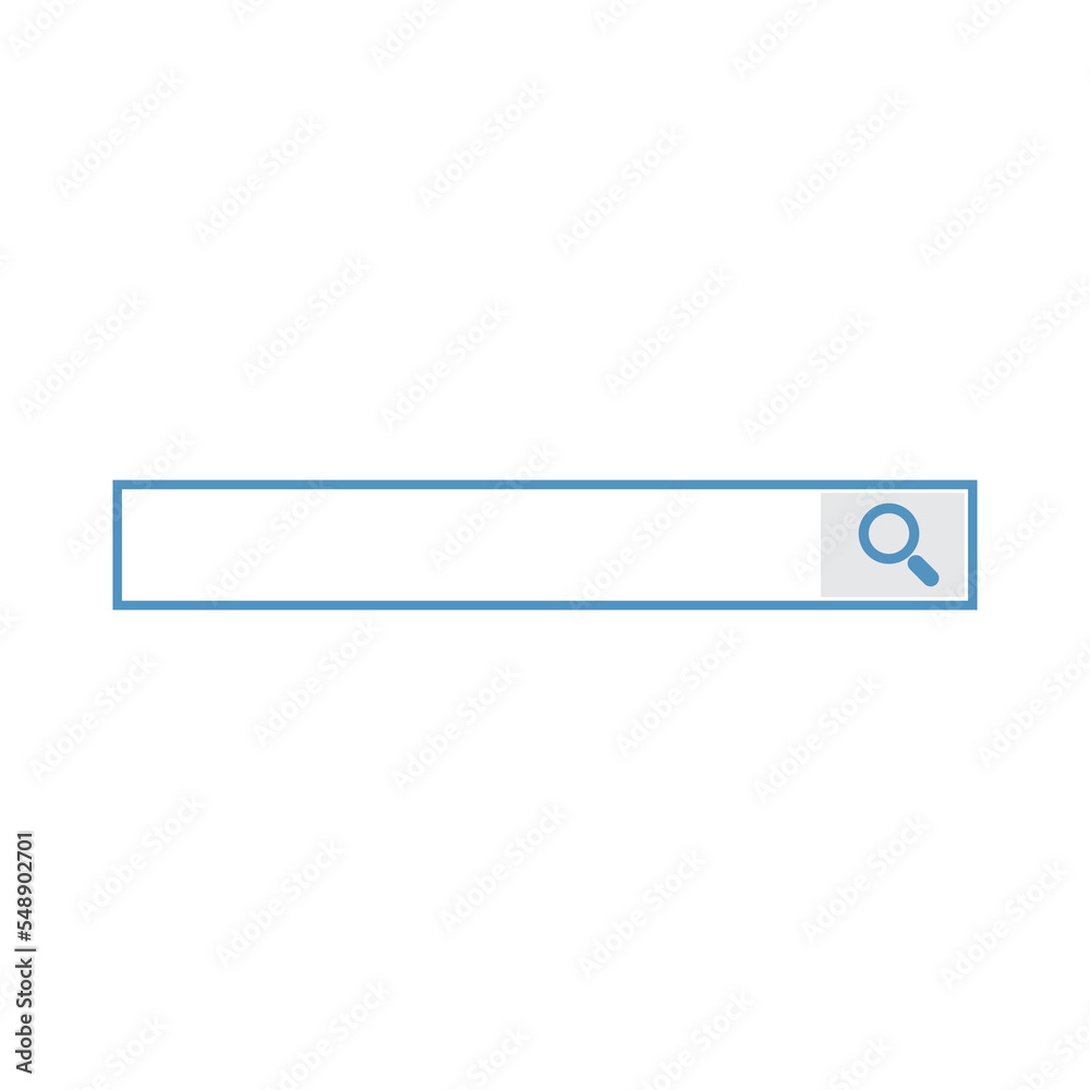 Search bar for ui ux design and web site. Internet browser search engine. Search address and navigation bar icon.