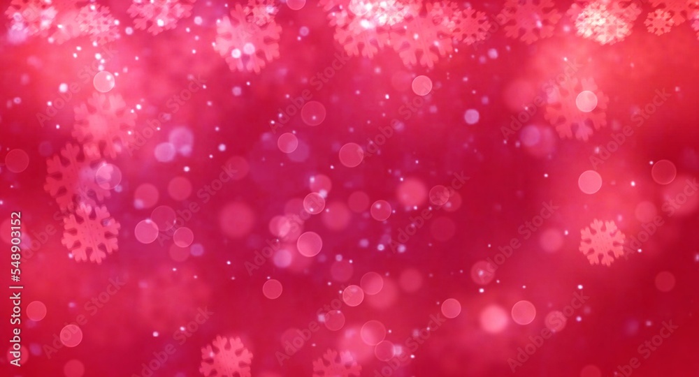 Christmas background with snow bokeh Christmas background with snow bokeh