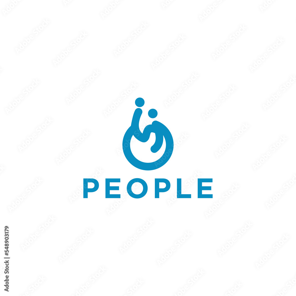 People logo icon design template flat vector People logo icon design template flat vector