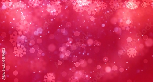 Christmas background with snow bokeh