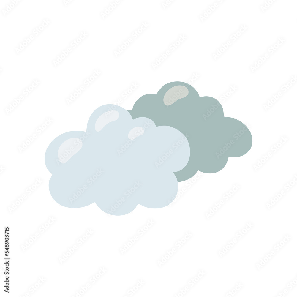 Nursery toy clouds in Boho style vector illustration. Toy clouds for newborn babies isolated on white background. concept Nursery toy clouds in Boho style vector illustration. Toy clouds for newborn babies isolated on white background. concept