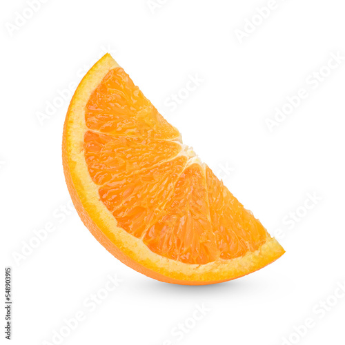 Foto Fresh orange sliced  isolated on transparent background (.PNG)