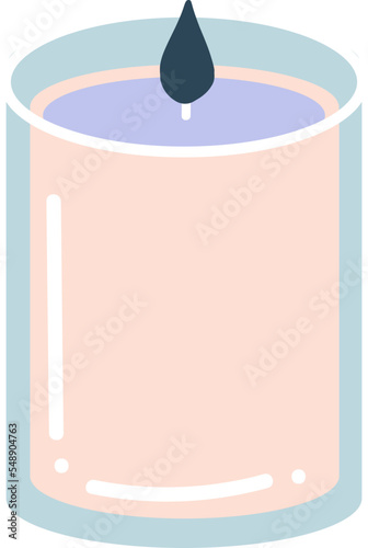 A relaxing scented candle illustration