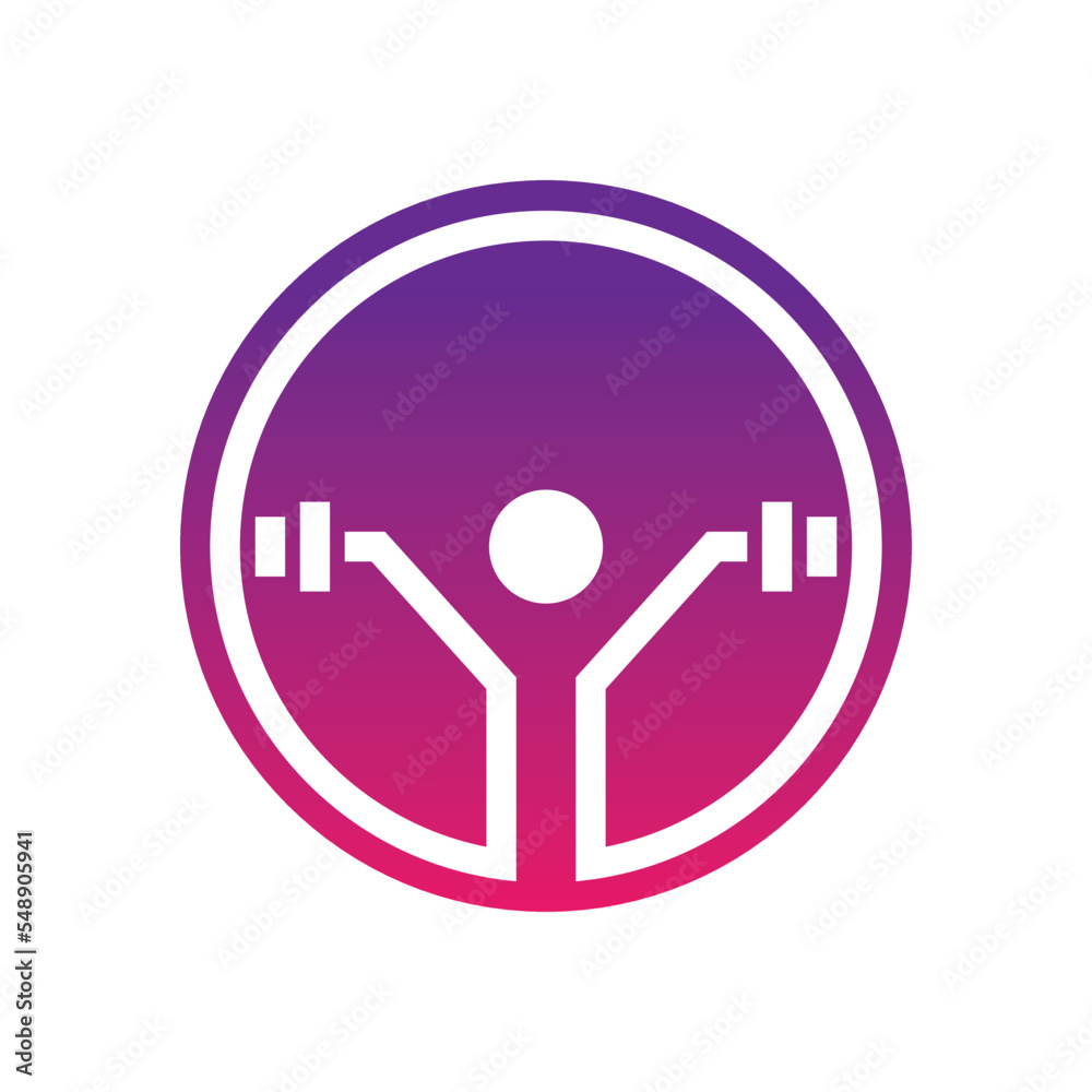 Fitness logo template vector icon Fitness logo template vector icon
