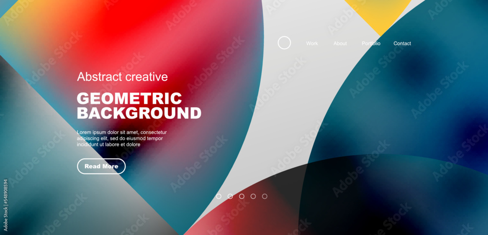 Abstract circles and lines geometric minimal trendy background. Business or technology design for wallpaper, banner, background, landing page, wall art, invitation, prints