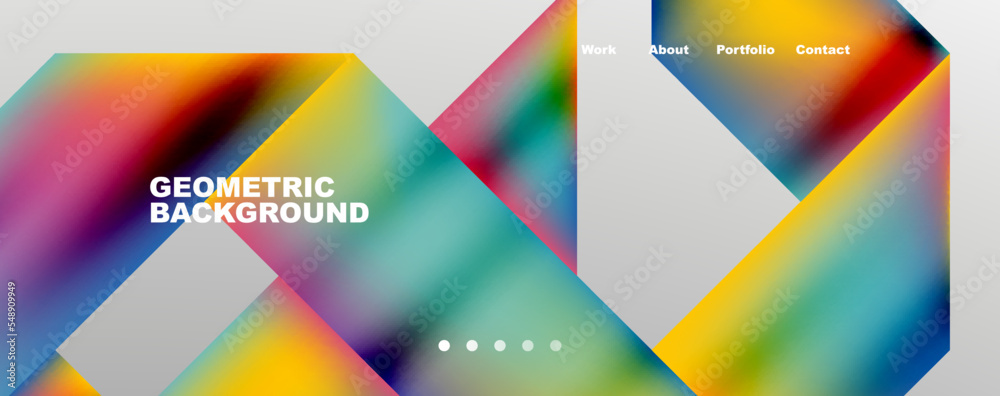 Dynamic lines, triangles, rectangles geometric abstract background. Vector Illustration For Wallpaper, Banner, Background, Card, Book Illustration, landing page