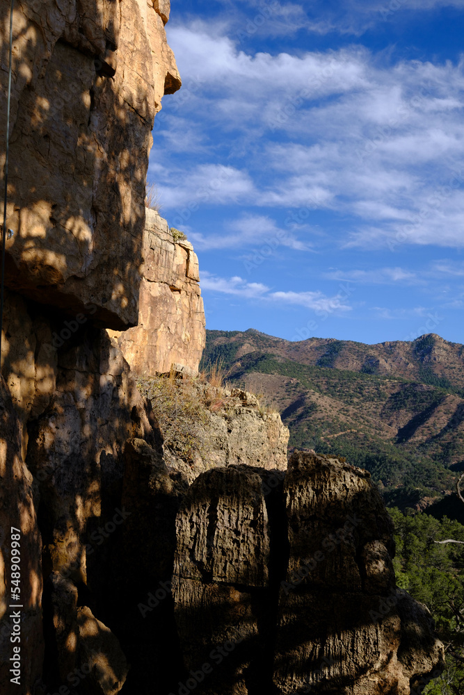 Obraz premium Climbing at shelf road in Colorado