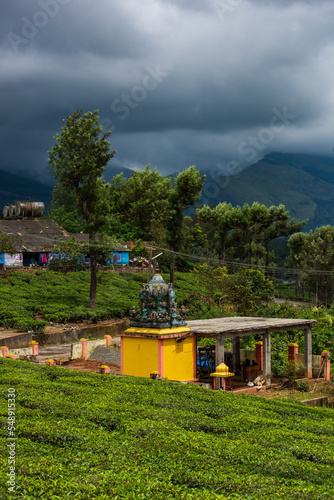 Old temple near the Highway, Chinnakanal, Munnar, Kerala, India. photo