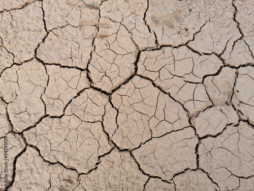 Dry cracked earth