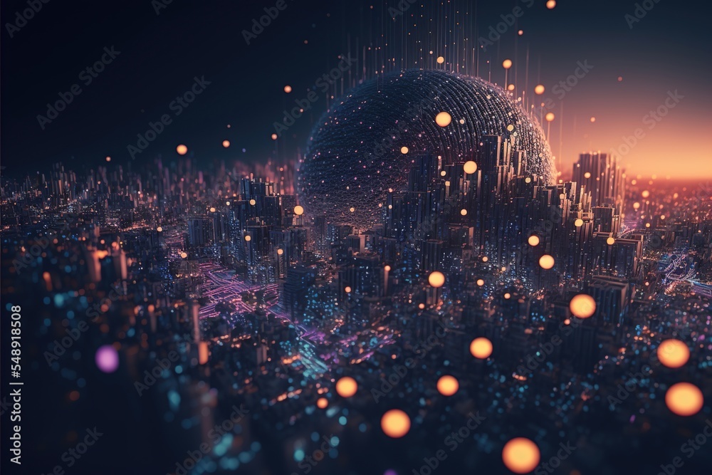 Illustration about high-tech imagination. Made by AI. Illustration about high-tech imagination. Made by AI.