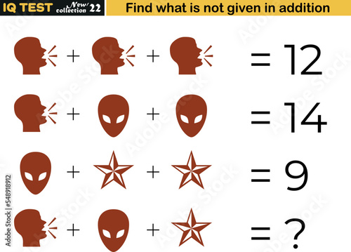 Mathematical operations. Math intelligence question, Addition subtraction and operation