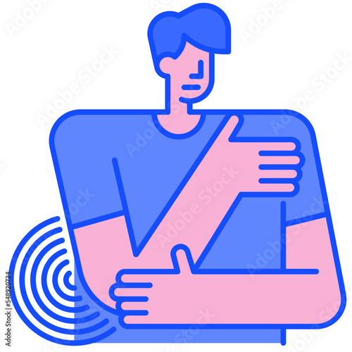 elbow pain icon