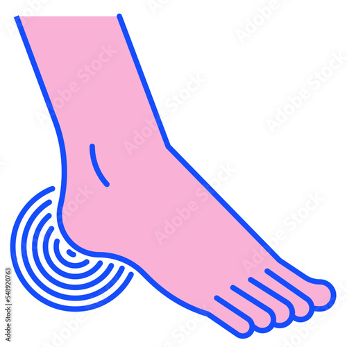 heel pain icon