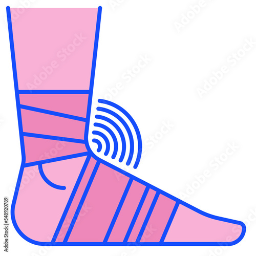 sprained ankle icon
