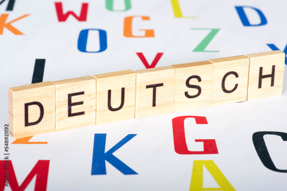 Verschiedene Buchstaben und Sprache Deutsch Verschiedene Buchstaben und Sprache Deutsch