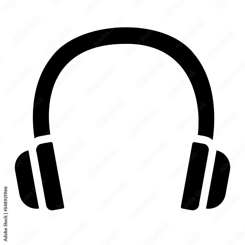 headset glyph icon headset glyph icon