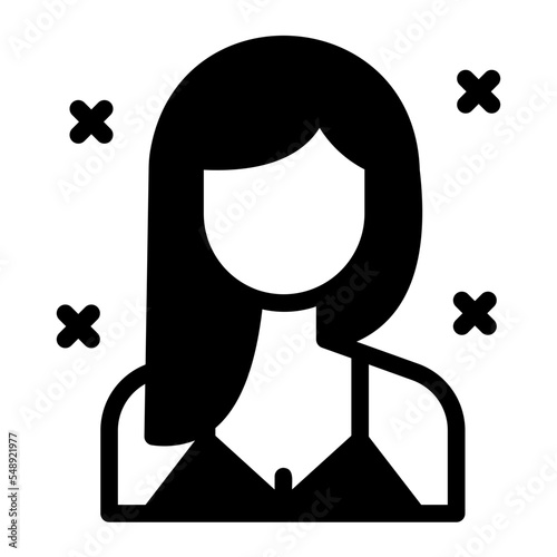 influencer glyph icon