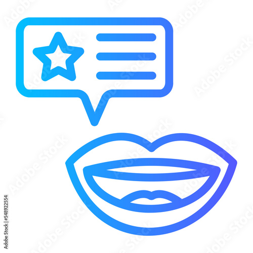 talk gradient icon