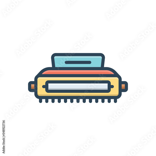 Color illustration icon for cartridges