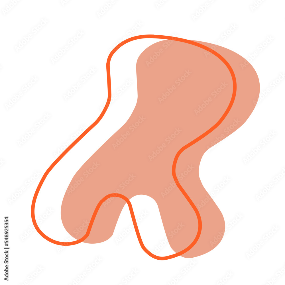 Red abstact blob