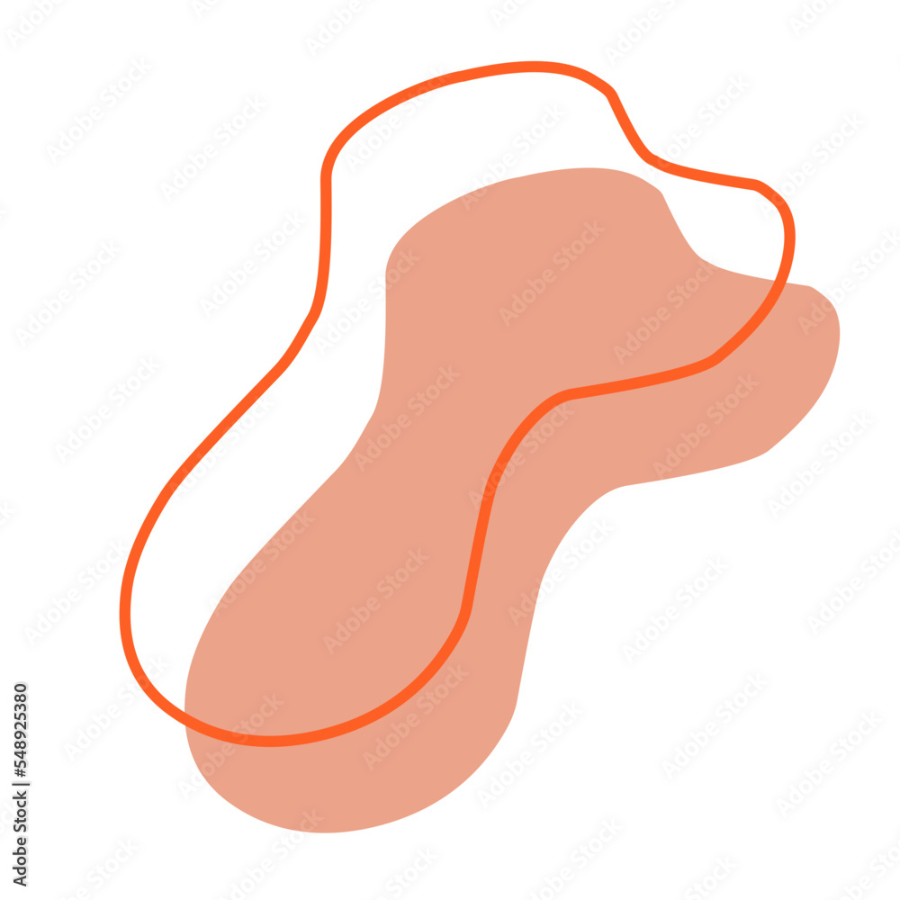 Red abstact blob