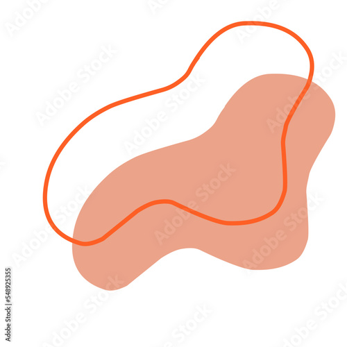 Red abstact blob